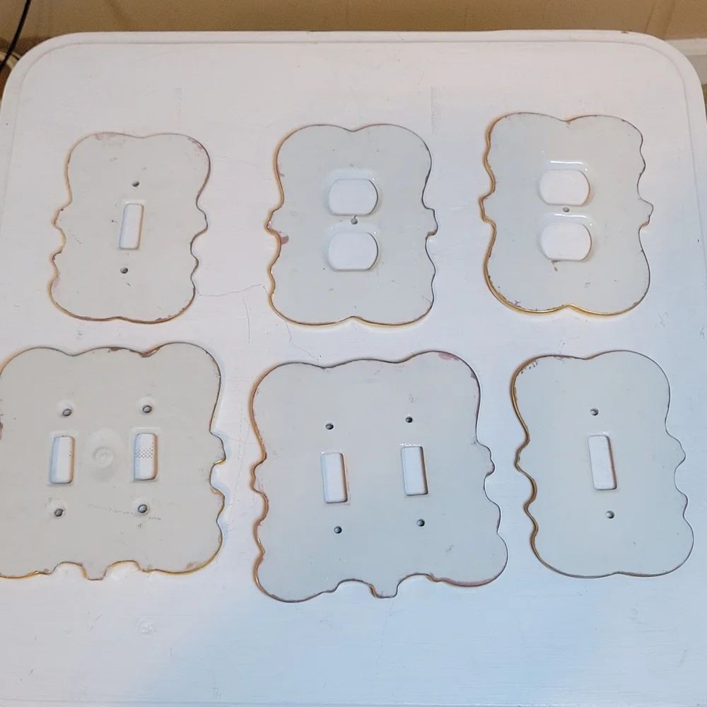 Outlet And Light Switch Handpainted And Gilding Covers - Picture 9 of 17